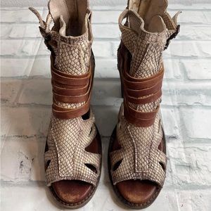 Freebird by Steven Nest Heeled Bootie Sandal Size 7